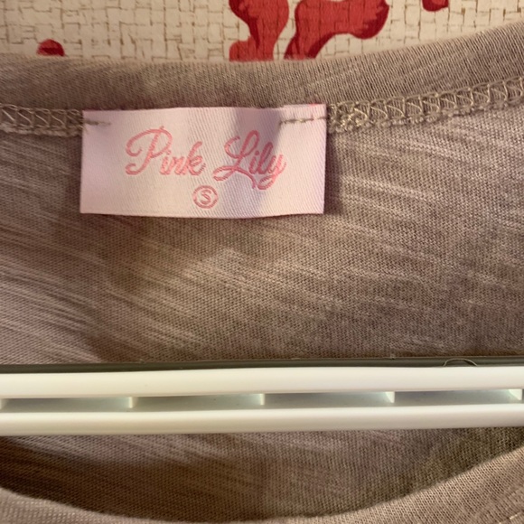 Long sleeve taupe dress - Picture 2 of 4